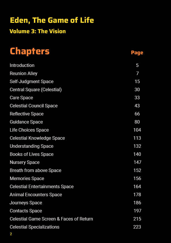 Eden, The Game of Life, The Vision, Vol. 3