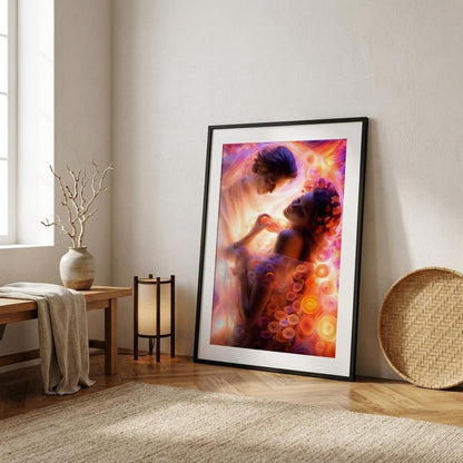 Astral Nuptials  | Framed Canvas Print | 30 × 40 cm (12 × 16″)