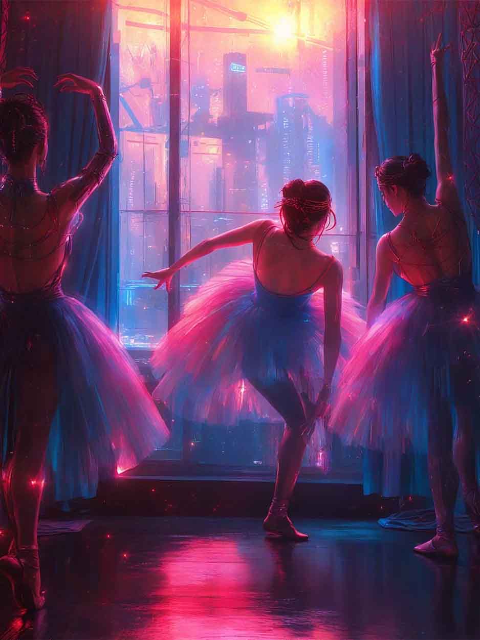Rehearsal for Tomorrow  | Framed Canvas Print | 30 × 40 cm (12 × 16″)